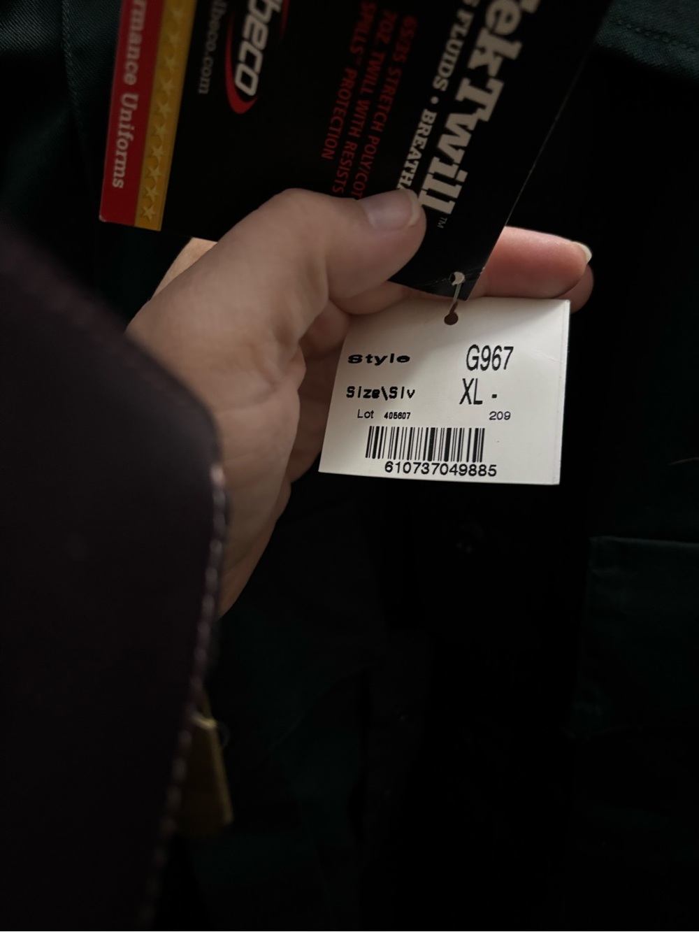 NWT Elbeco Dark Green Short-Sleeve Button-Down Tactical Utility Shirt - Picture 3 of 4